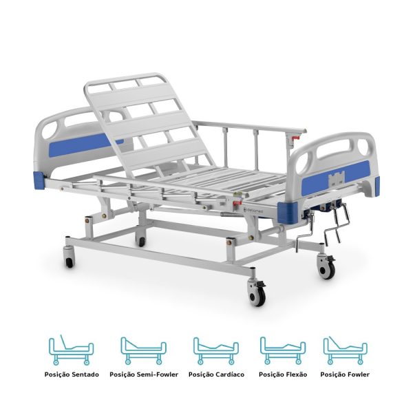 Cama Hospitalar DX3 3 Movimentos até 200 Kg - Dellamed - Image 3